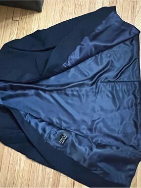 Andrew Fezza Men's Navy Blue Blazer Jacket